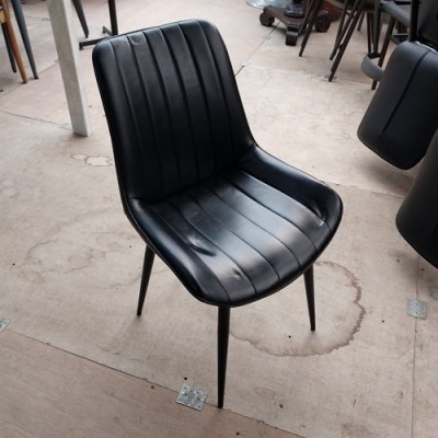 중고 철재의자(블랙)-34EA