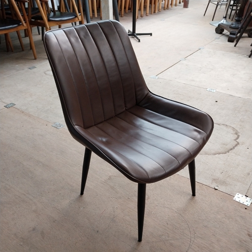 중고 철재의자(브라운)-8EA