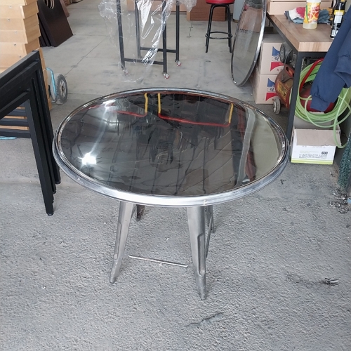 중고 원형스텐테이블-7EA