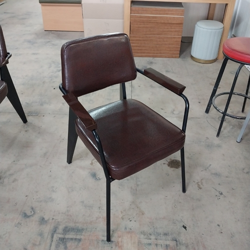 중고 원목팔걸이 철재의자-24EA