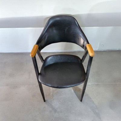 중고 철재의자 블랙-14EA