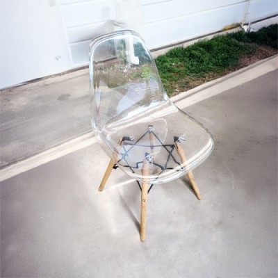 중고 투명의자-4EA