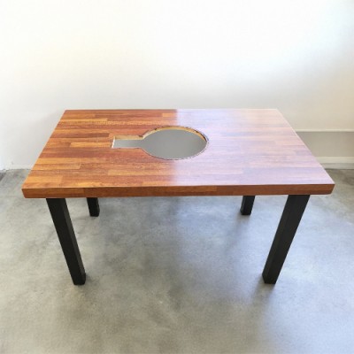 중고 목재로스타 테이블 -2EA