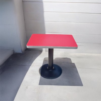 중고 사각테이블 레드 -22EA